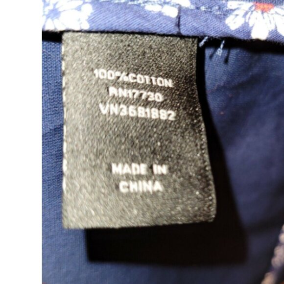 JasonWu for Target 2012 Navy Blue Trench Coat with Floral Trim  Size Large - Picture 10 of 11